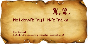 Moldoványi Mónika névjegykártya